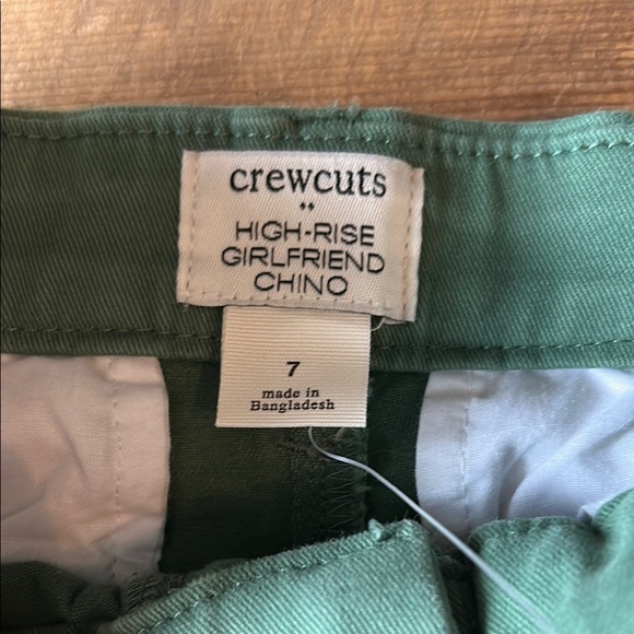 Crewcuts Green Chinos Lightweight Cotton Blend - Picture 2 of 3